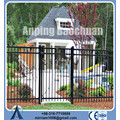 Factory price plastic spray black metal fencing with high quality